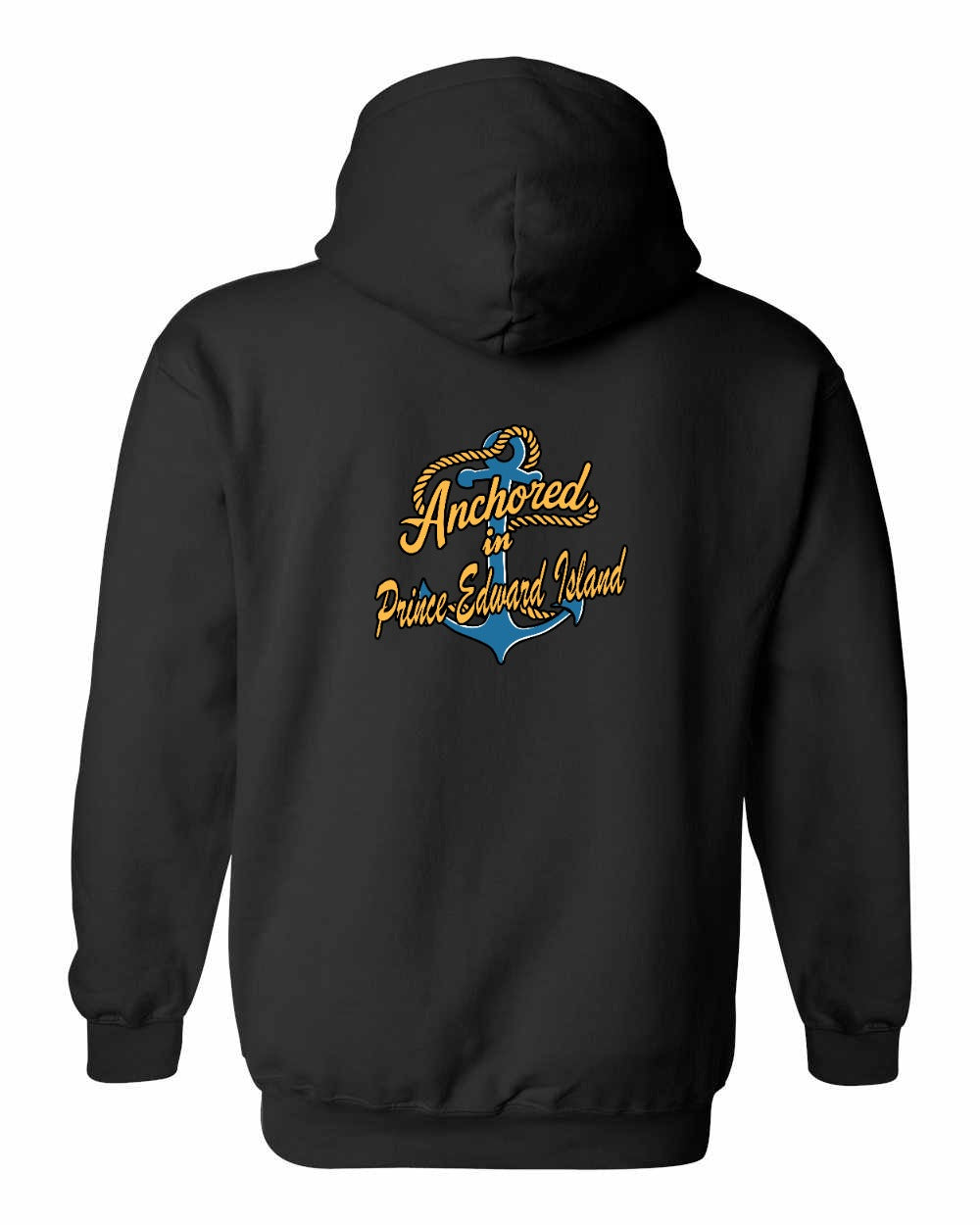 Anchored in PEI new Left Chest and Back Pullover Hoodie - Unisex