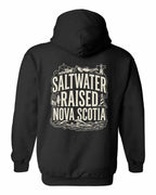 Saltwater Raised NS Folk Left Chest and Back Pullover Hoodie - Unisex