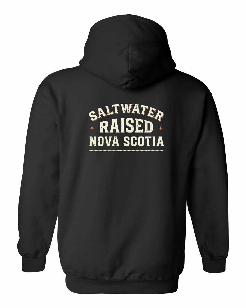 Saltwater Raised NS Sign Left Chest and Back Pullover Hoodie - Unisex