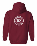 Born & Raised in NB Pullover Hoodie Left Chest and Back - Unisex