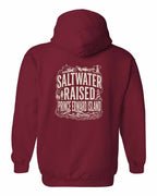 PEI Saltwater Raised Folk Left Chest and Back Pullover Hoodie - Unisex