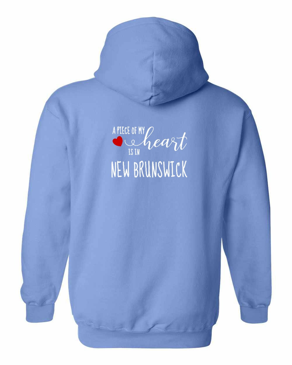 A piece of my Heart NB red heart Left Chest and Back Pullover Hoodie - Unisex