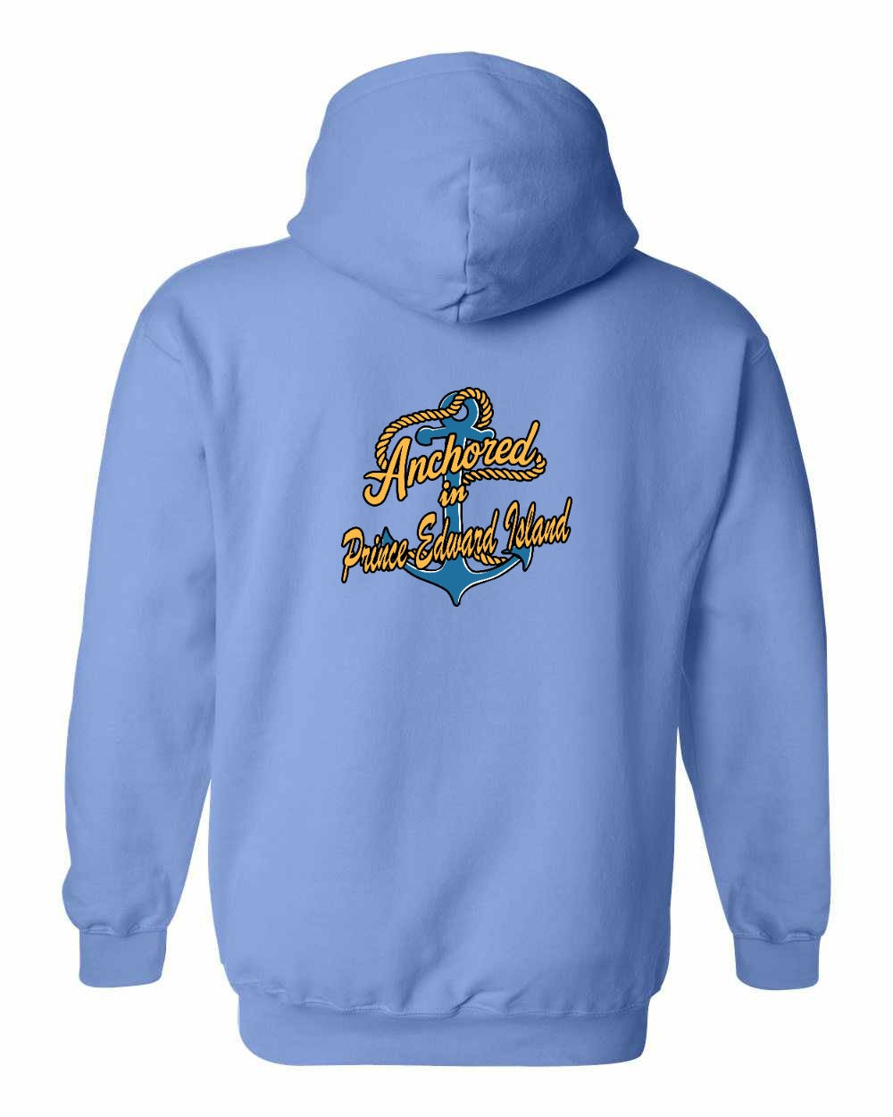 Anchored in PEI new Left Chest and Back Pullover Hoodie - Unisex
