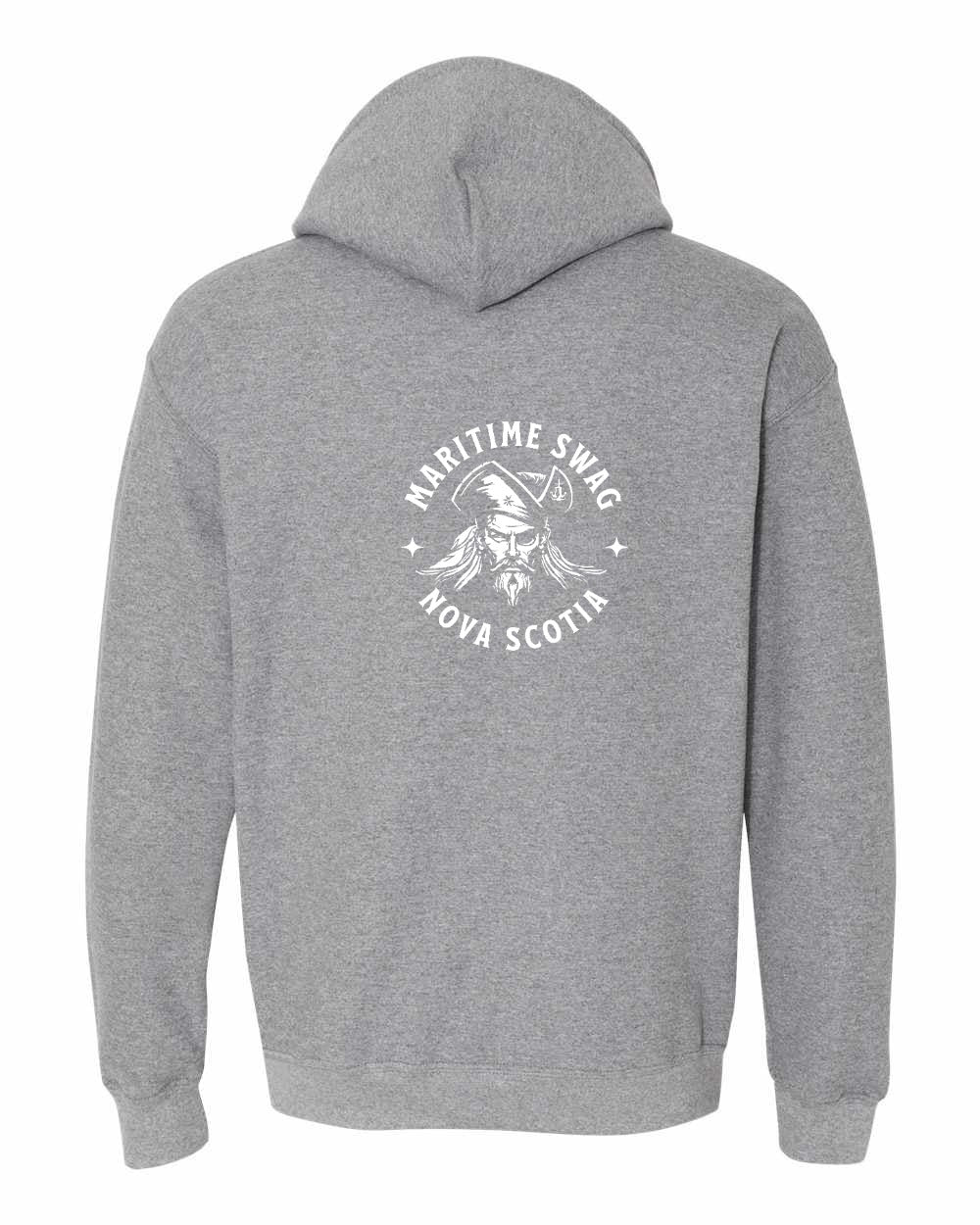 Maritime Swag NS Pirate Pullover Hoodie Left Chest and Back - Unisex