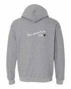 PEI Girl tartan heart Left Chest and Back Pullover Hoodie - Unisex