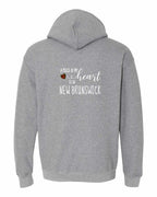 A piece of my Heart NB tartan heart Left Chest and Back Pullover Hoodie - Unisex