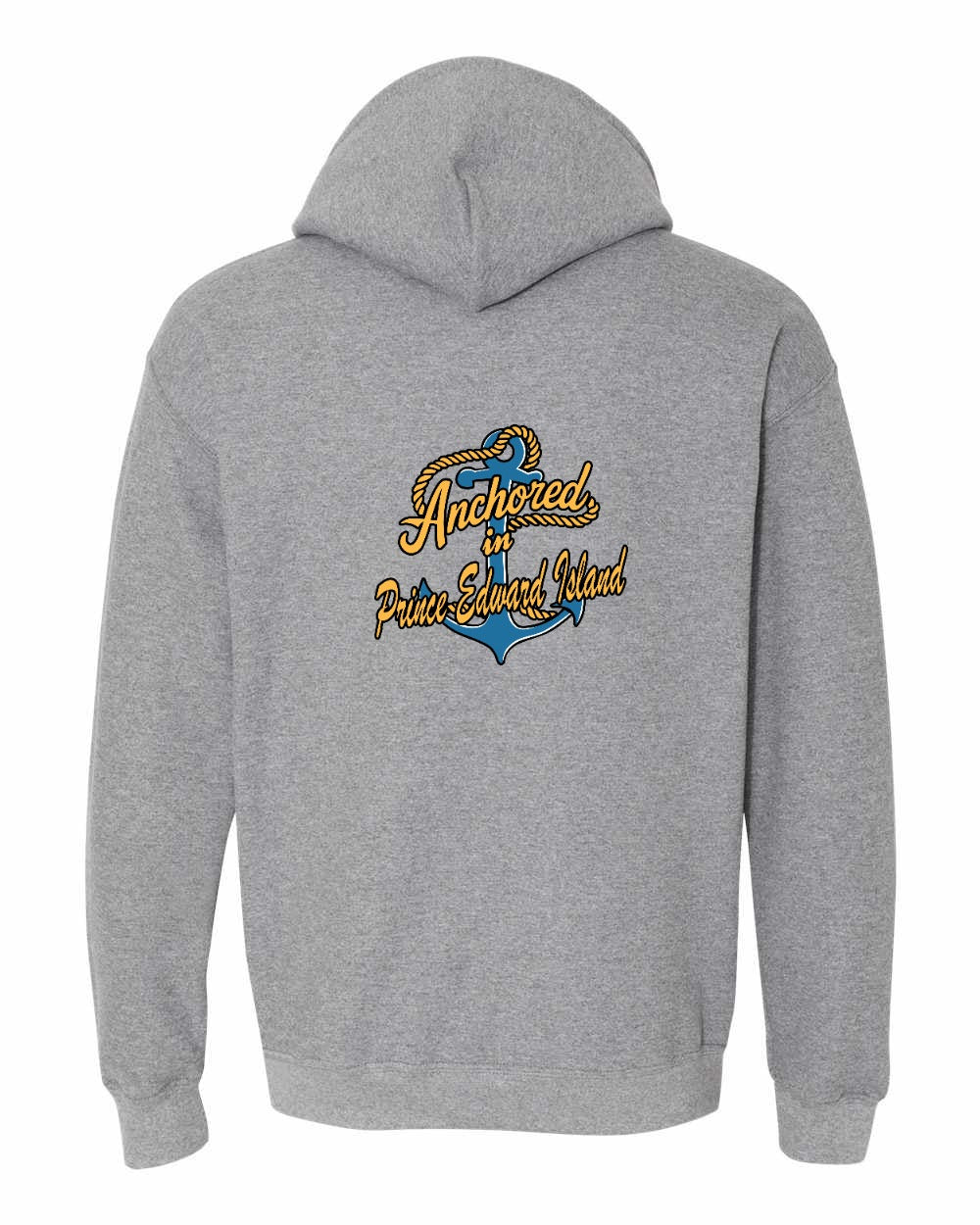 Anchored in PEI new Left Chest and Back Pullover Hoodie - Unisex