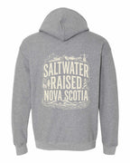 Saltwater Raised NS Folk Left Chest and Back Pullover Hoodie - Unisex