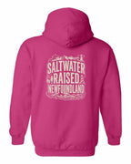 NFLD Saltwater Raised Folk Left Chest and Back Pullover Hoodie - Unisex