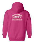 PEI Saltwater Raised Sign Left Chest and Back Pullover Hoodie - Unisex