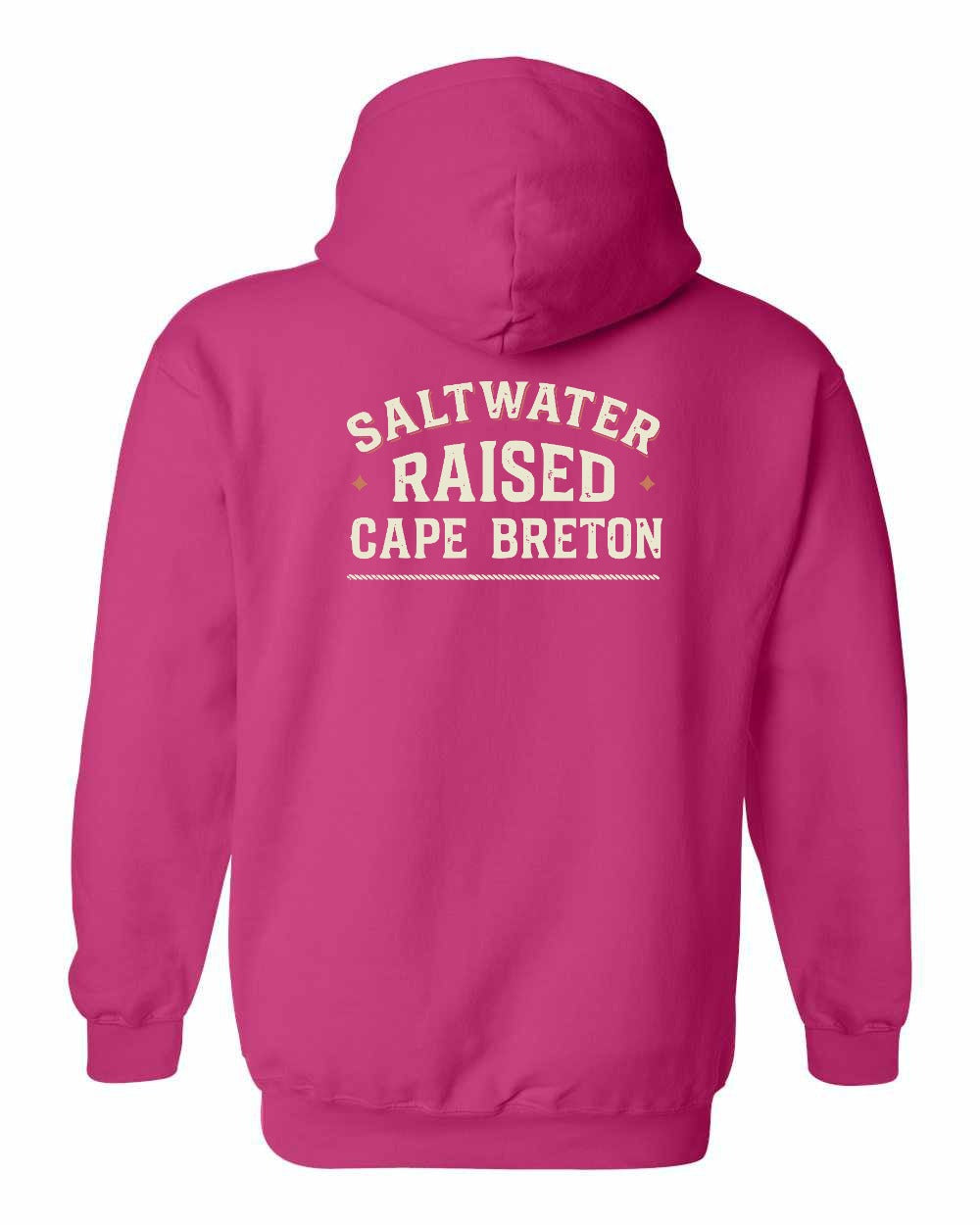 CB Saltwater Raised Sign Left Chest and Back Pullover Hoodie - Unisex