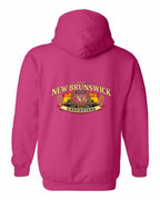 Nb Understand Left Chest and Back Pullover Hoodie in Heliconia Pink - back