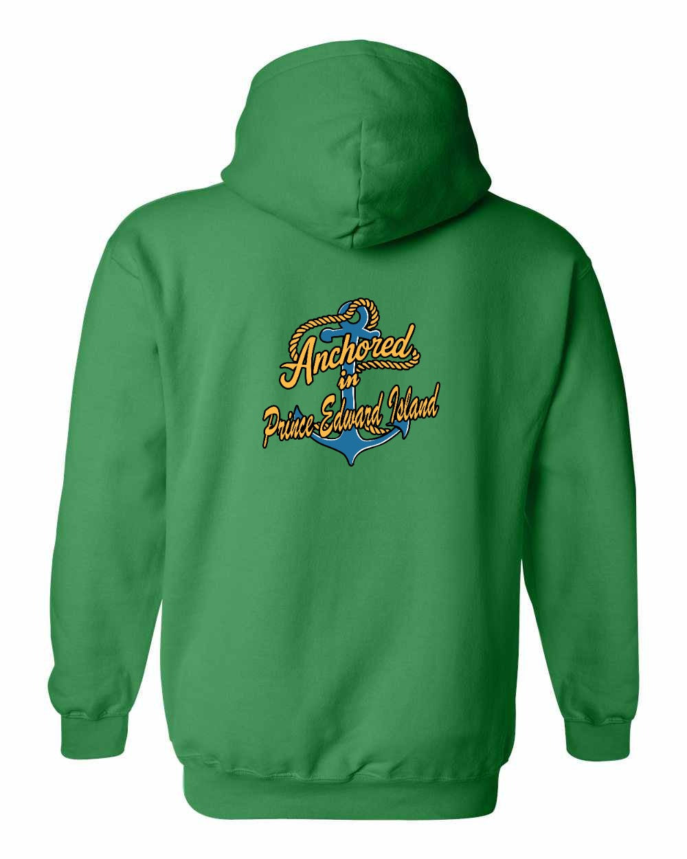 Anchored in PEI new Left Chest and Back Pullover Hoodie - Unisex