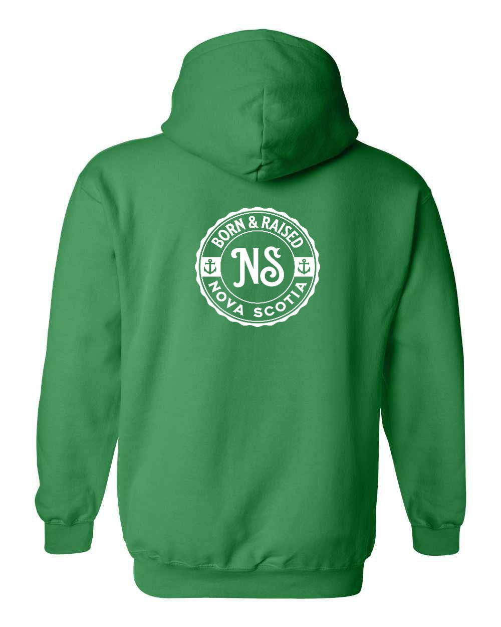 Born & Raised NS Left Chest and Back Pullover Hoodie - Unisex