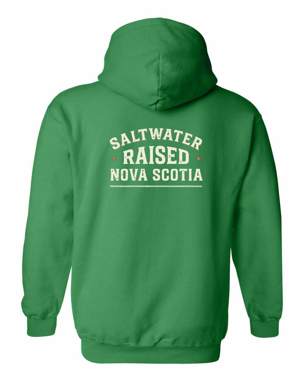 Saltwater Raised NS Sign Left Chest and Back Pullover Hoodie - Unisex