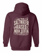 Saltwater Raised NS Folk Left Chest and Back Pullover Hoodie - Unisex