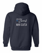 A piece of My heart in NS Tartan Heart Left Chest and Back Pullover Hoodie - Unisex
