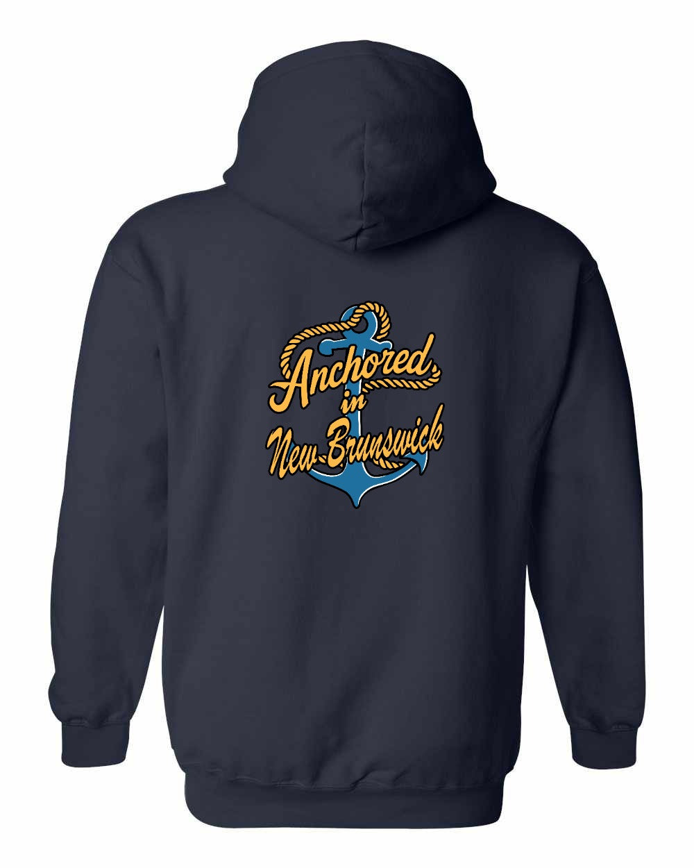 Anchored in NB new Left Chest and Back Pullover Hoodie - Unisex