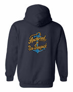 Anchored in NB new Left Chest and Back Pullover Hoodie - Unisex