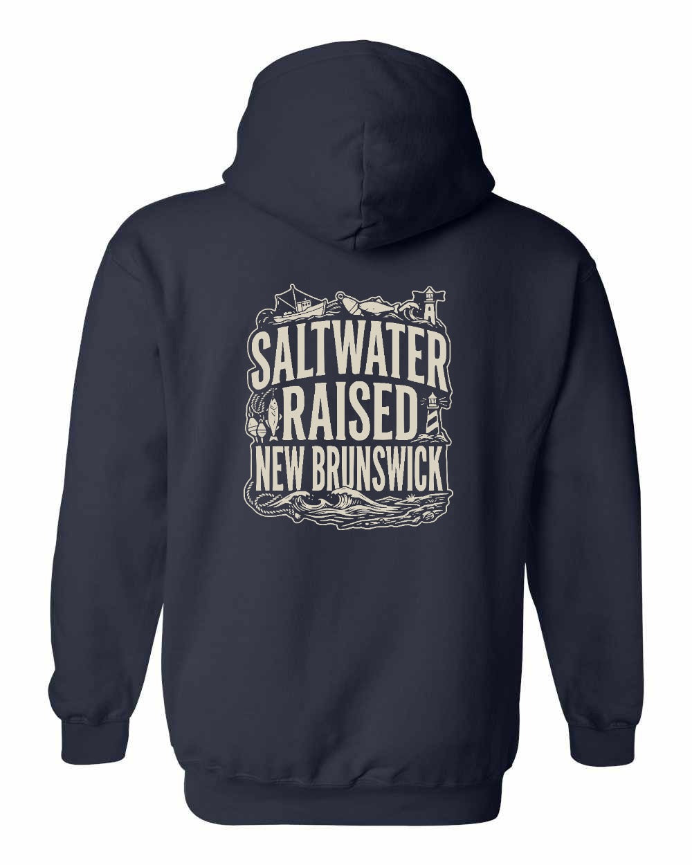 NB Saltwater Raised Folk Left Chest and Back Pullover Hoodie - Unisex