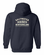 NFLD Saltwater Raised Sign Left Chest and Back Pullover Hoodie - Unisex