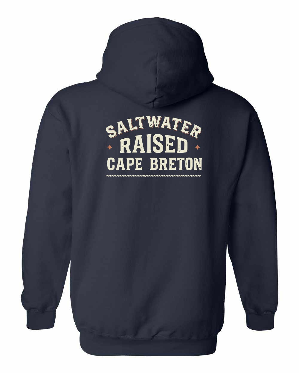 CB Saltwater Raised Sign Left Chest and Back Pullover Hoodie - Unisex