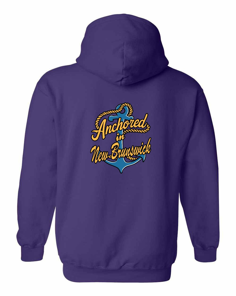 Anchored in NB new Left Chest and Back Pullover Hoodie - Unisex