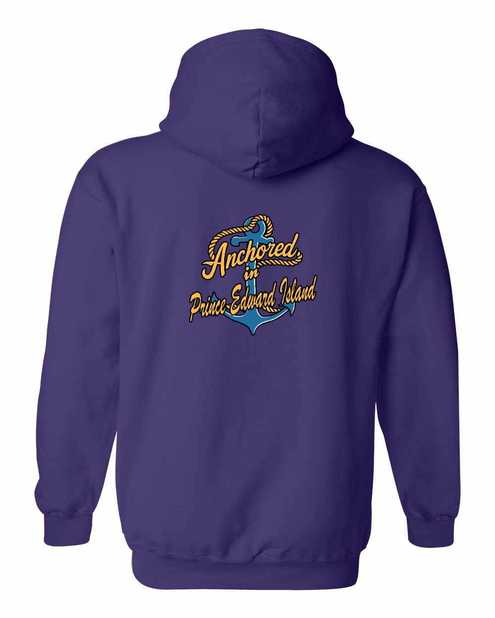 Anchored in PEI new Left Chest and Back Pullover Hoodie - Unisex