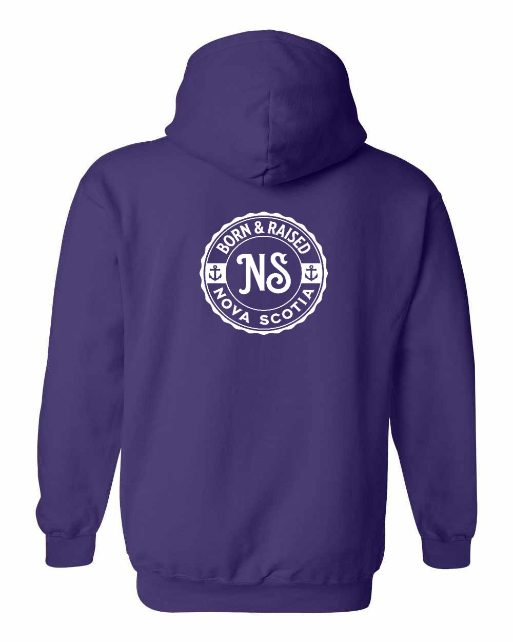 Born & Raised NS Left Chest and Back Pullover Hoodie - Unisex