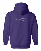 PEI Girl red heart Left Chest and Back Pullover Hoodie - Unisex