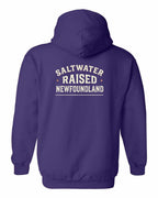 NFLD Saltwater Raised Sign Left Chest and Back Pullover Hoodie - Unisex