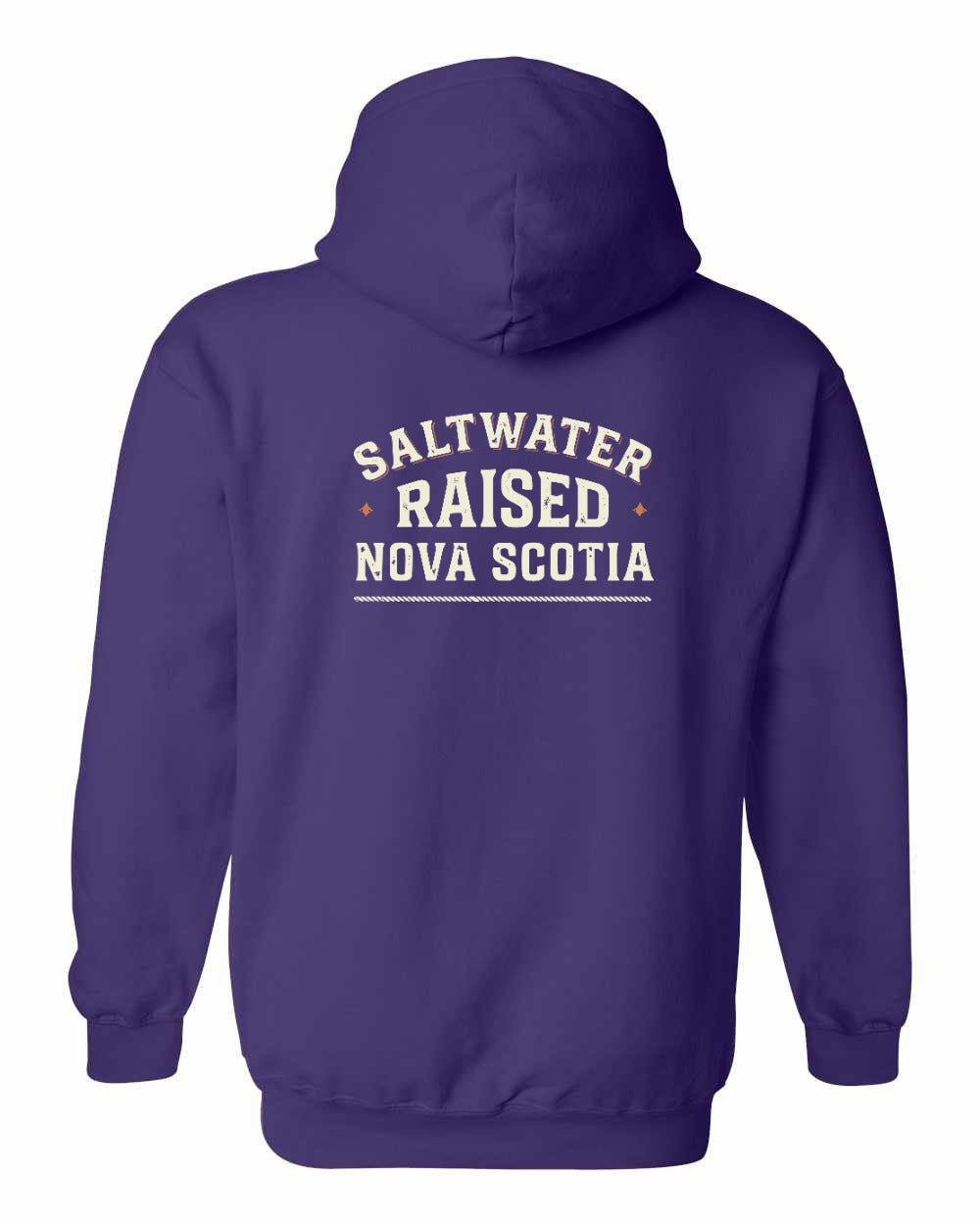 Saltwater Raised NS Sign Left Chest and Back Pullover Hoodie - Unisex