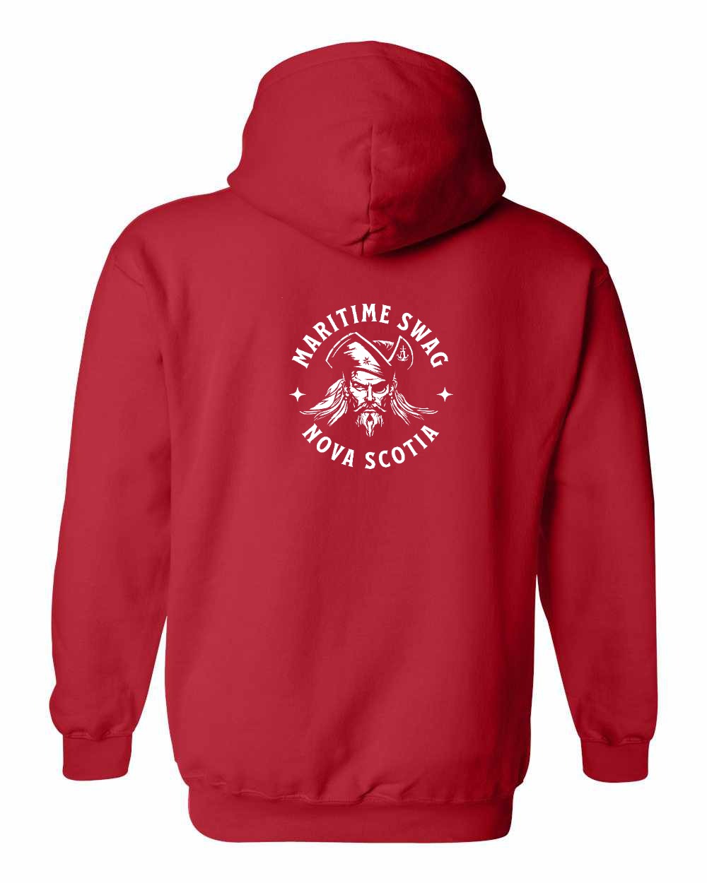 Maritime Swag NS Pirate Pullover Hoodie Left Chest and Back - Unisex
