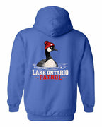 Lake Patrol Left Chest and Back Pullover Hoodie in Royal - back