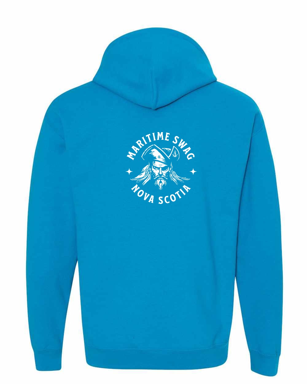 Maritime Swag NS Pirate Pullover Hoodie Left Chest and Back - Unisex