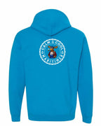 Calm Cool Maritimer Moose Left Chest & Back Pullover Hoodie - Unisex