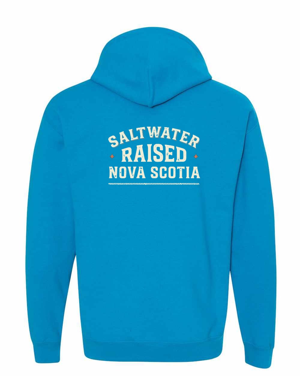 Saltwater Raised NS Sign Left Chest and Back Pullover Hoodie - Unisex