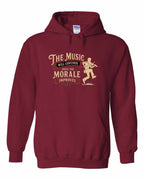 Muisic Will Continue Fiddle Pullover Hoodie in Cardinal Red