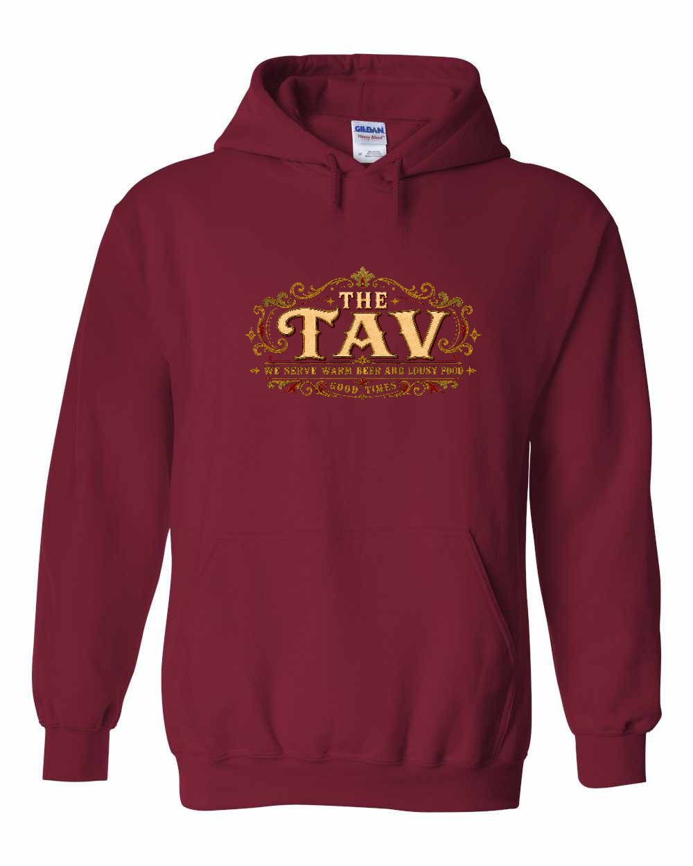 The Tav Garment Pullover Hoodie in Cardinal Red