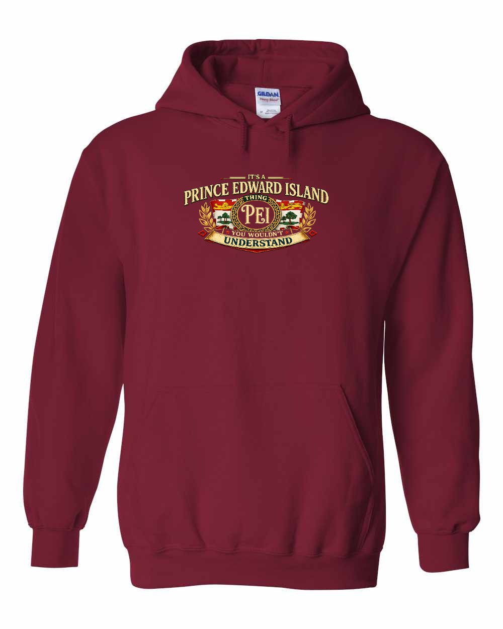 Pei Understand Pullover Hoodie in Cardinal Red