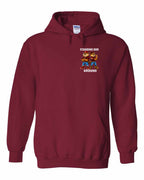Standing Our Ground Left Chest and Back Pullover Hoodie in Cardinal Red