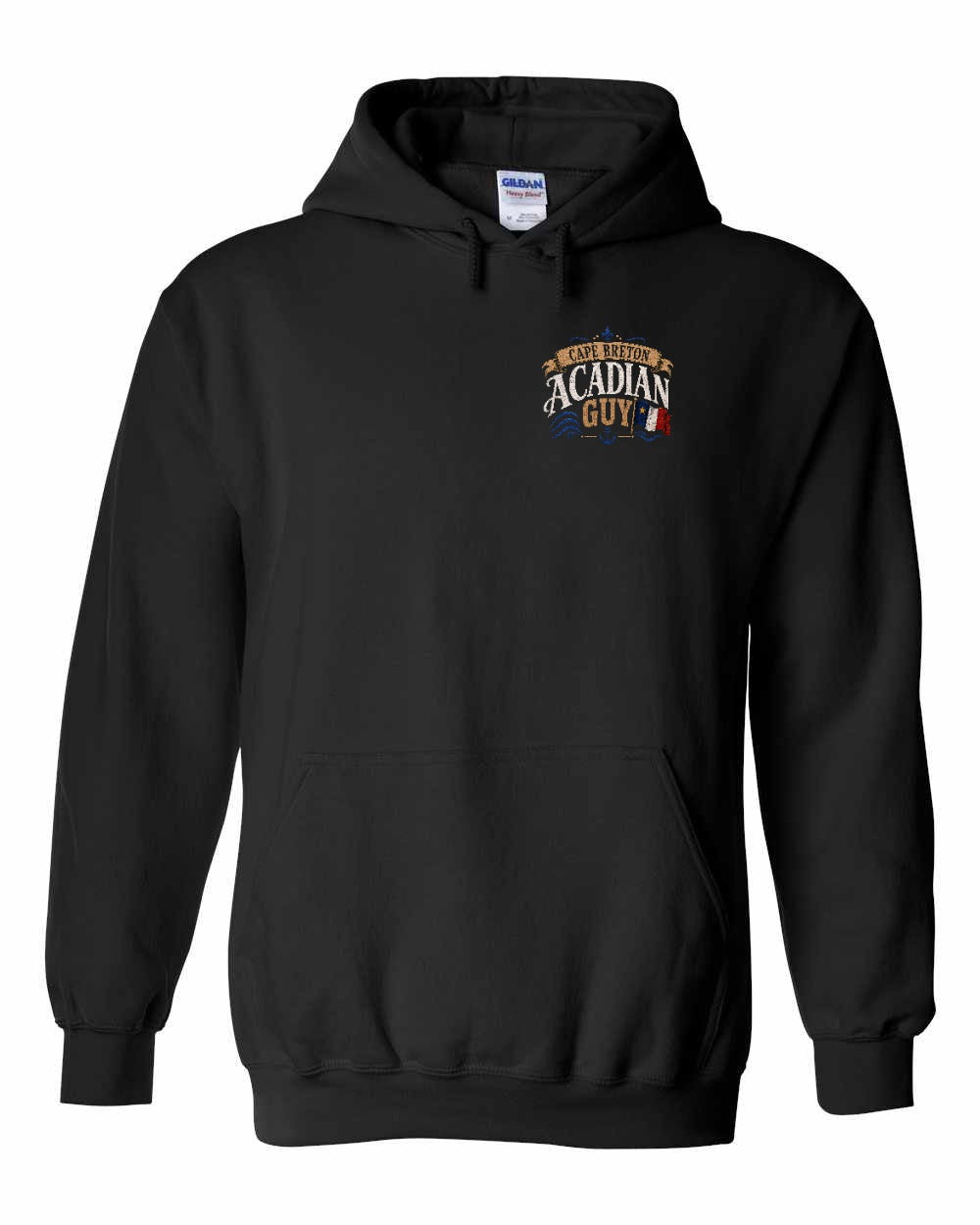 Cape Breton Guy Left Chest Pullover Hoodie in Black