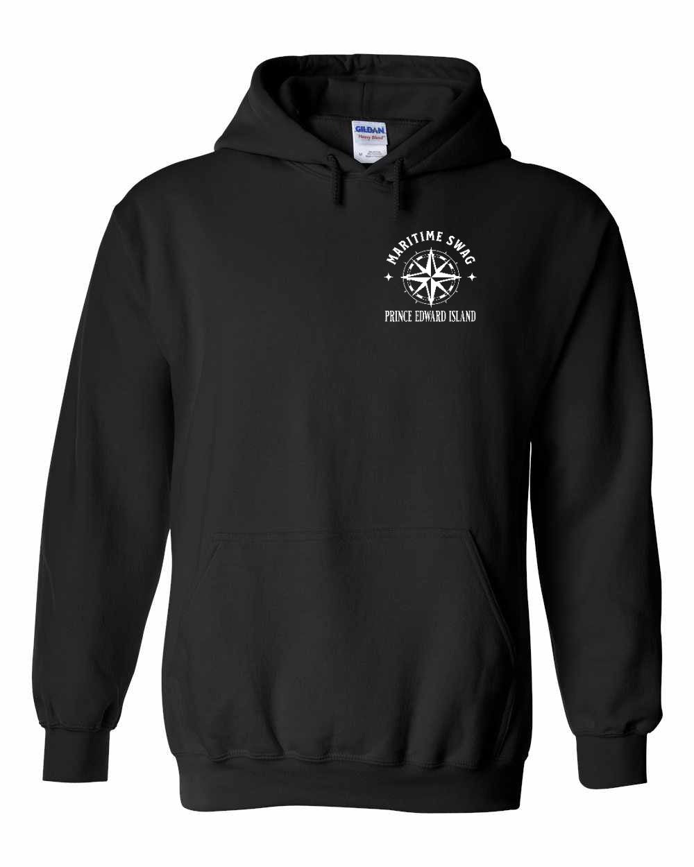 Maritime Swag PEI Compass Left Chest pullover hoodie - Unisex