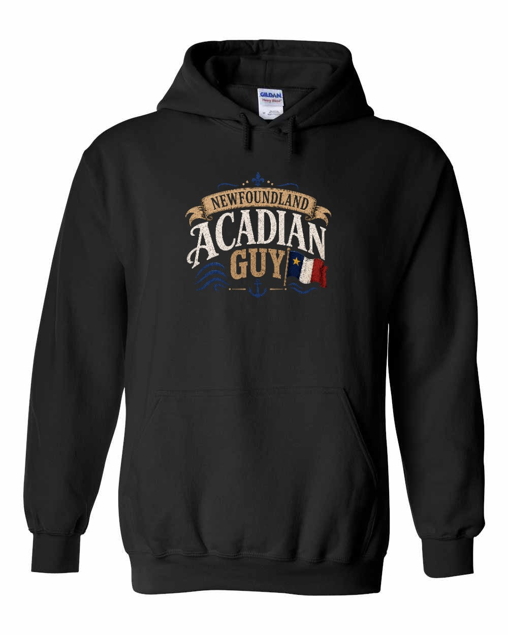 Newfoundland Guy Pullover Hoodie in Black