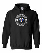 Born and Raised NS Heart Flag Pullover Hoodie - Unisex