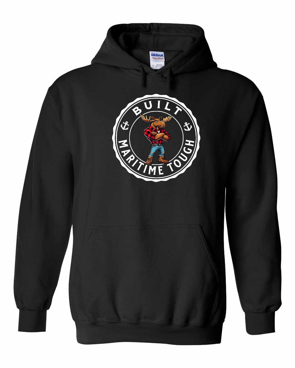 Built Maritime Tough Moose Pullover Hoodie - Unisex