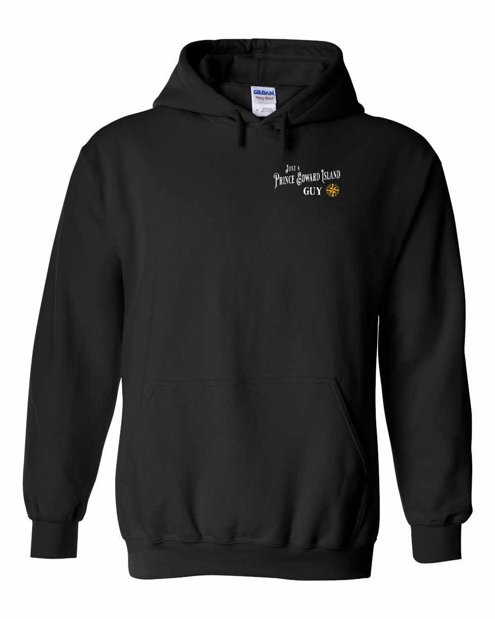 Just a PEI guy Yellow Compass Left Chest pullover hoodie - Unisex
