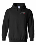 Just a PEI girl red heart Left Chest pullover hoodie - Unisex