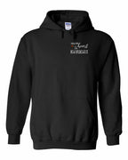 A piece of my Heart NB tartan heart Left Chest and Back Pullover Hoodie - Unisex