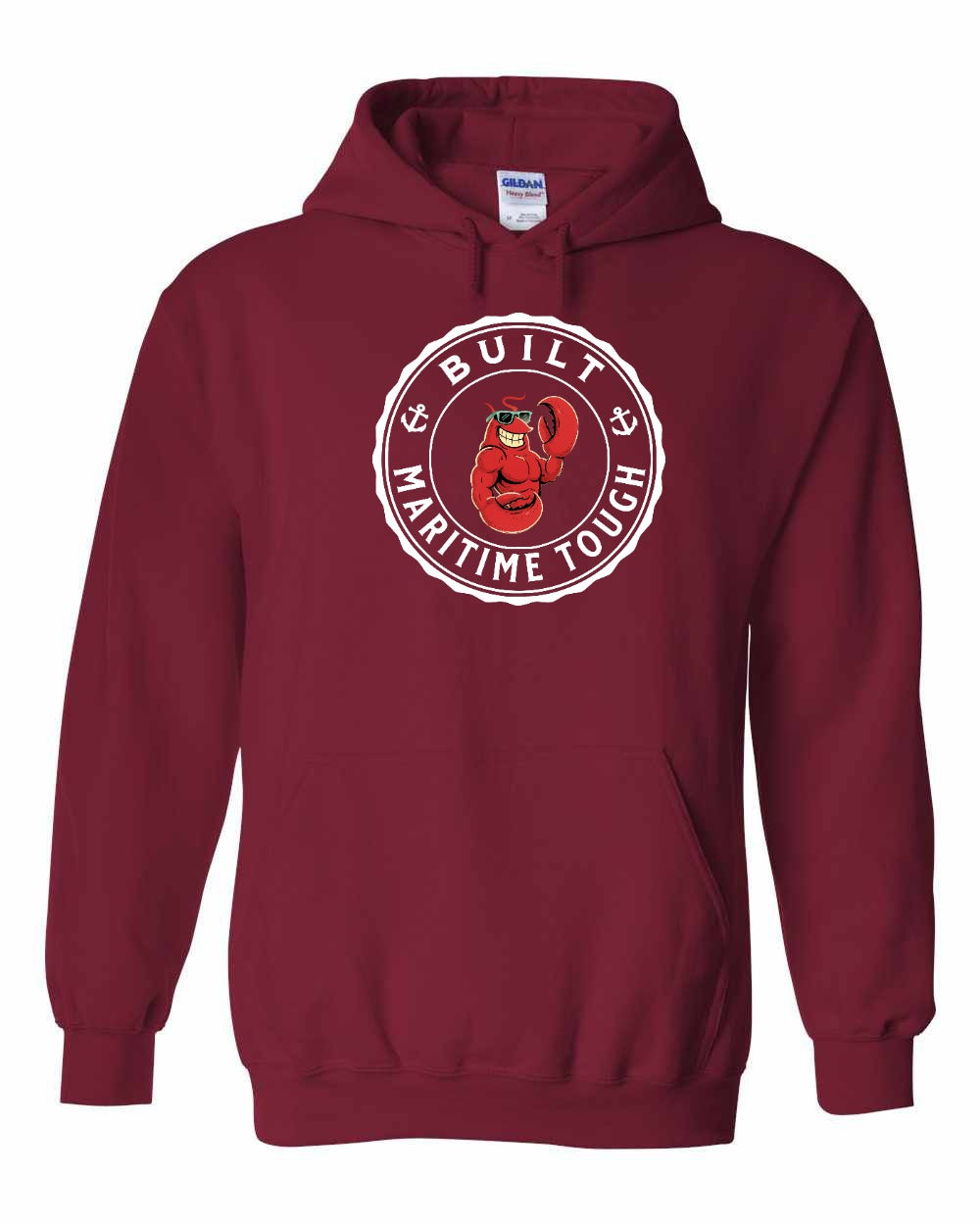 Built Maritime Tough Lobster Pullover Hoodie - Unisex